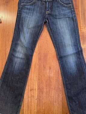 Hudson Jeans Collin Skinny Jeans Size 31 Elm Dark Wash